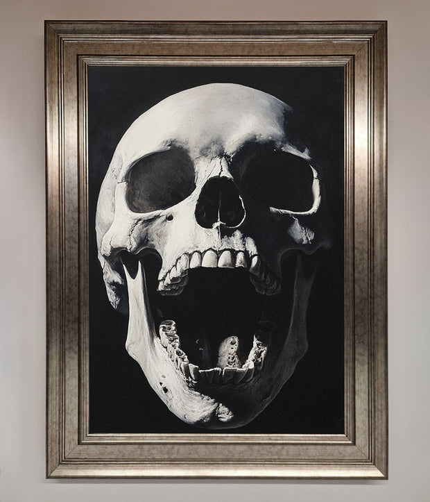 Open Mouth Skull Framed Poster-15