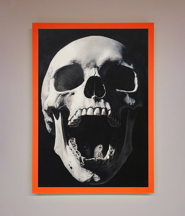 Open Mouth Skull Framed Poster-6