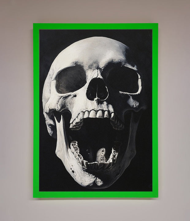 Open Mouth Skull Framed Poster-9