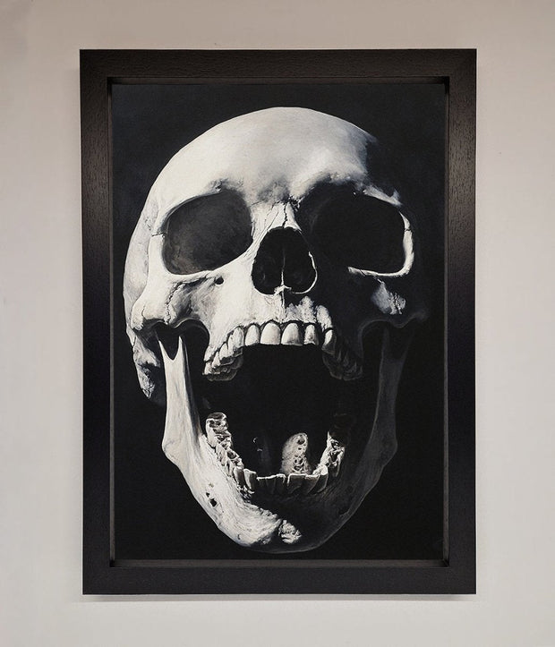 Open Mouth Skull Framed Poster-1
