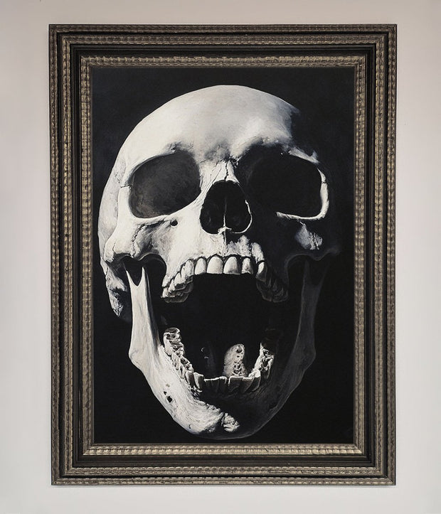 Open Mouth Skull Framed Poster-14