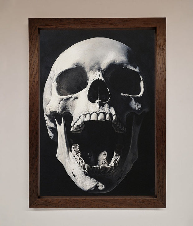 Open Mouth Skull Framed Poster-4