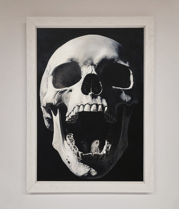 Open Mouth Skull Framed Poster-2