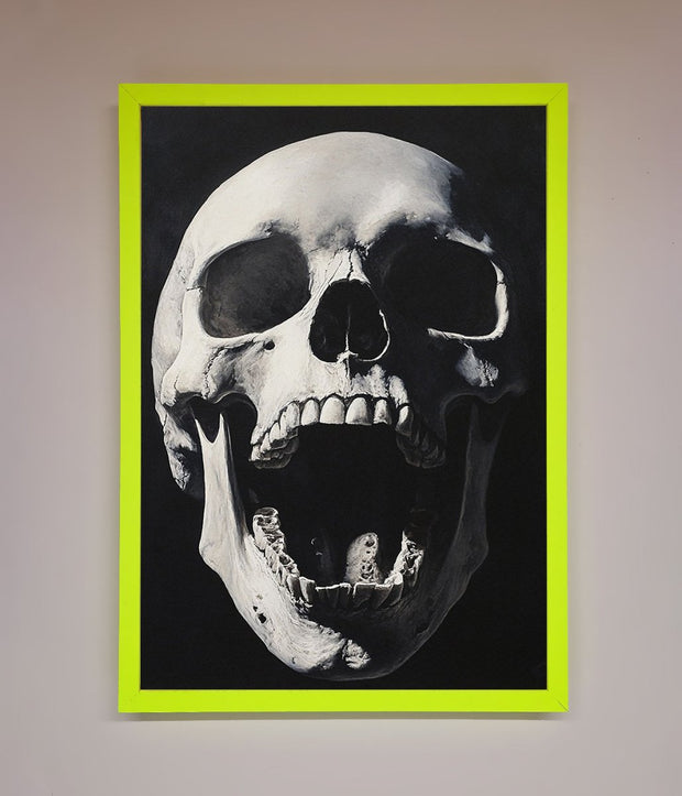 Open Mouth Skull Framed Poster-8