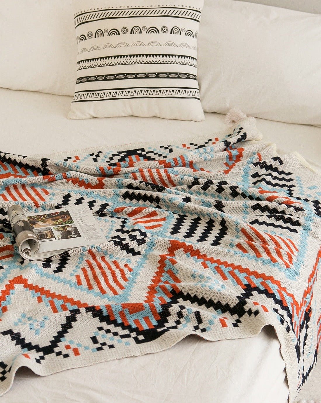 Oversize Cozy Boho Chic Throw Blanket-4