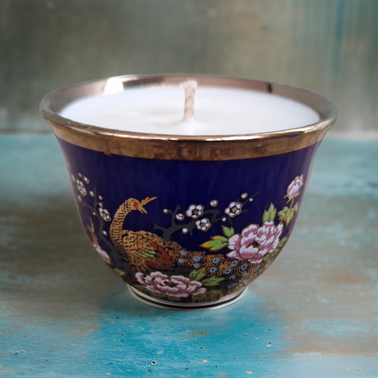 Little Peacock Cup Candles | Wild Fig & Oakmoss Fragrance-0