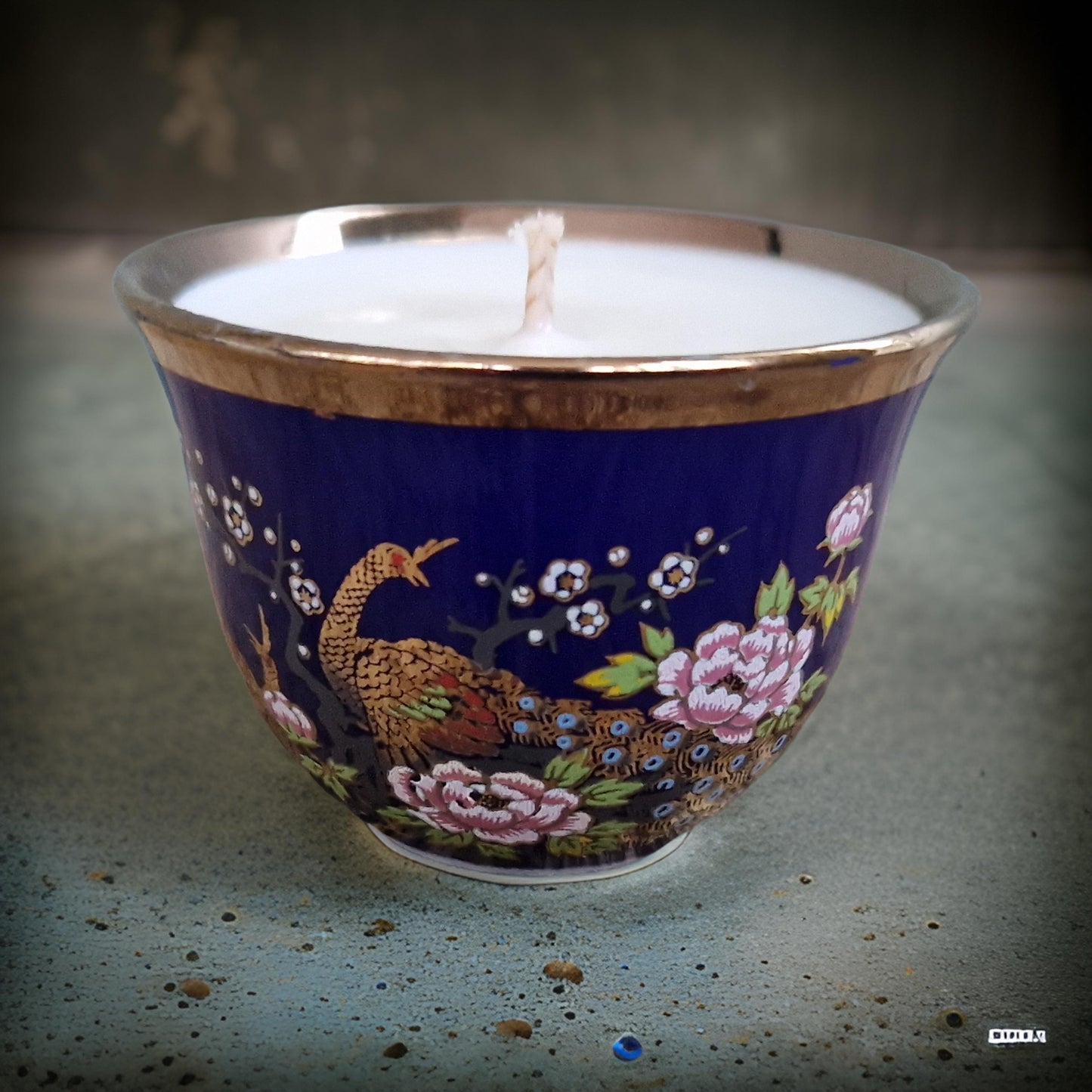 Little Peacock Cup Candles | Wild Fig & Oakmoss Fragrance-2