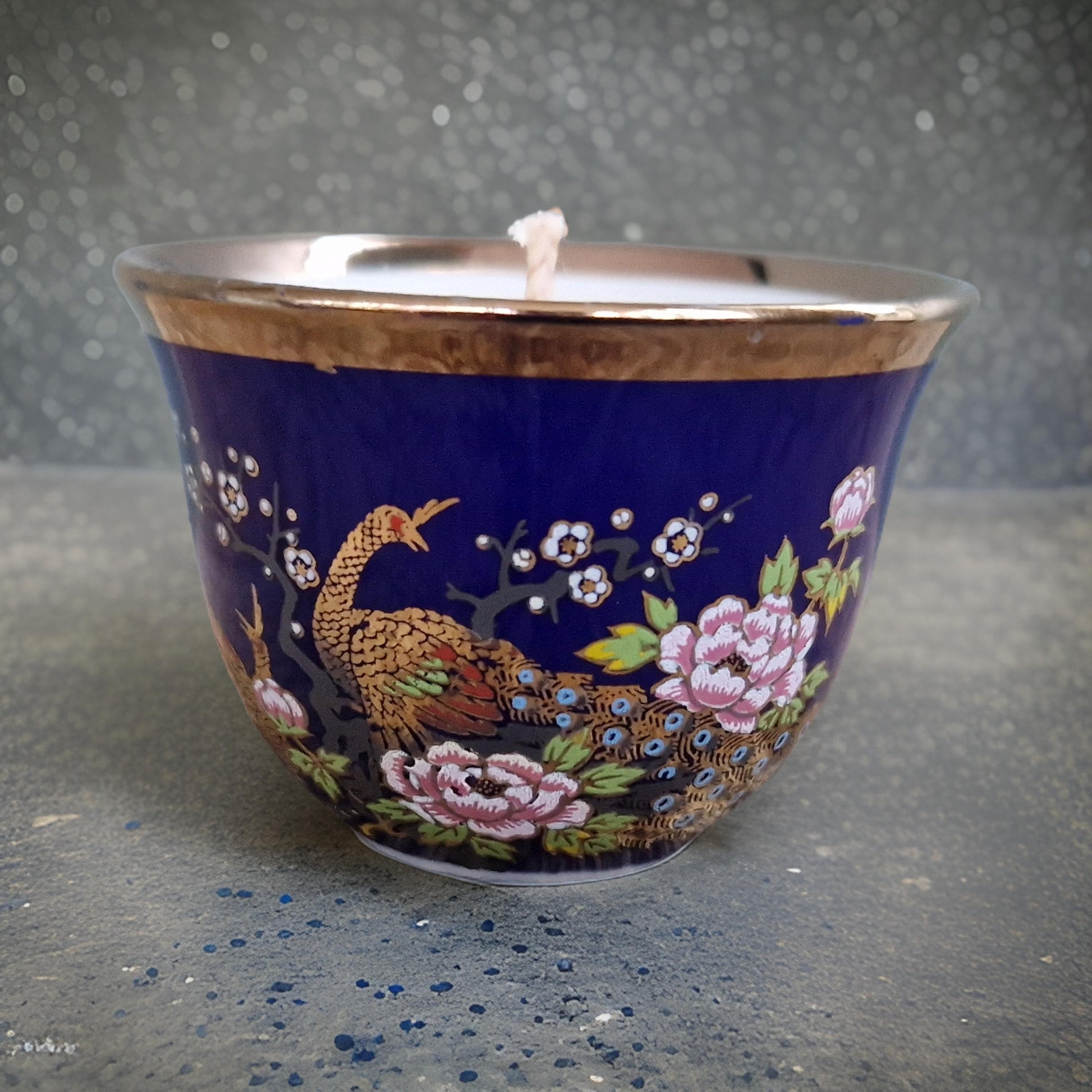 Little Peacock Cup Candles | Wild Fig & Oakmoss Fragrance-3