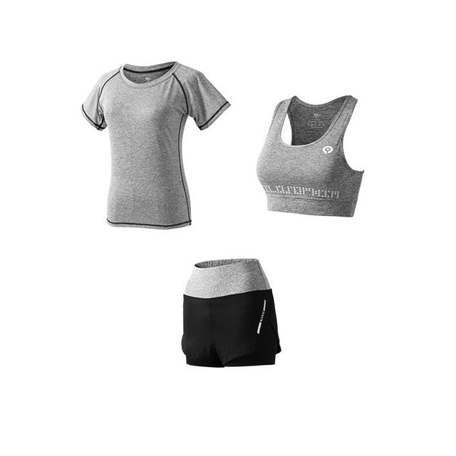 5Pcs Women's Yoga Sets Outdoor Running Yoga Quick Dry-7