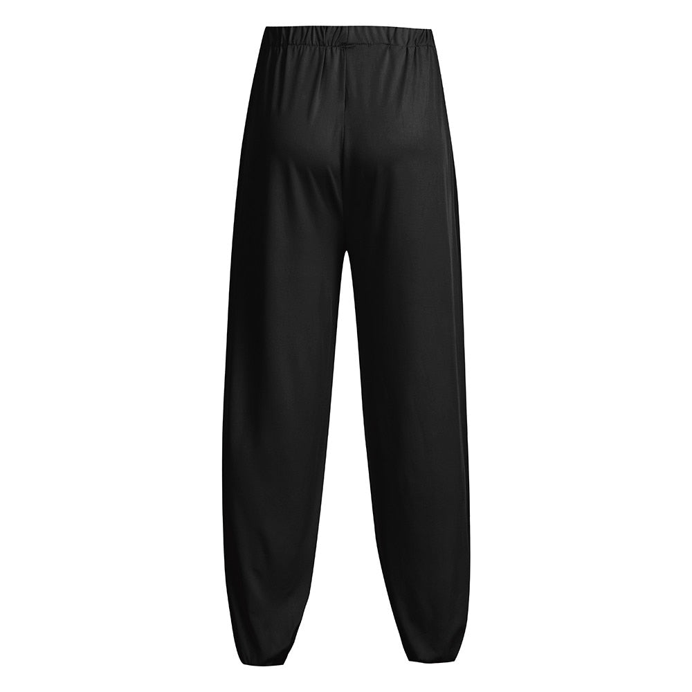 Fashion Men's Casual Solid Loose Sweatpants Trousers Jogger Dancing yoga Pant leggins yoga sports tights Dropshiping#B40-2