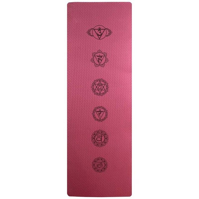 6MM TPE Non-slip Yoga Mats For Fitness Pilates Gym Exercise Sport-13