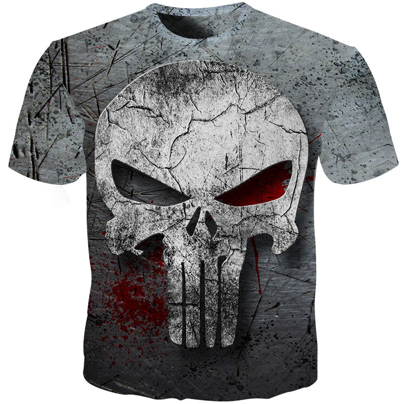 3d Skull T Shirt Men 3d Full Print Tees Shirt Homme Punisher 3d T Shirt Fitness Compression Men T Shirt Plus Size-3