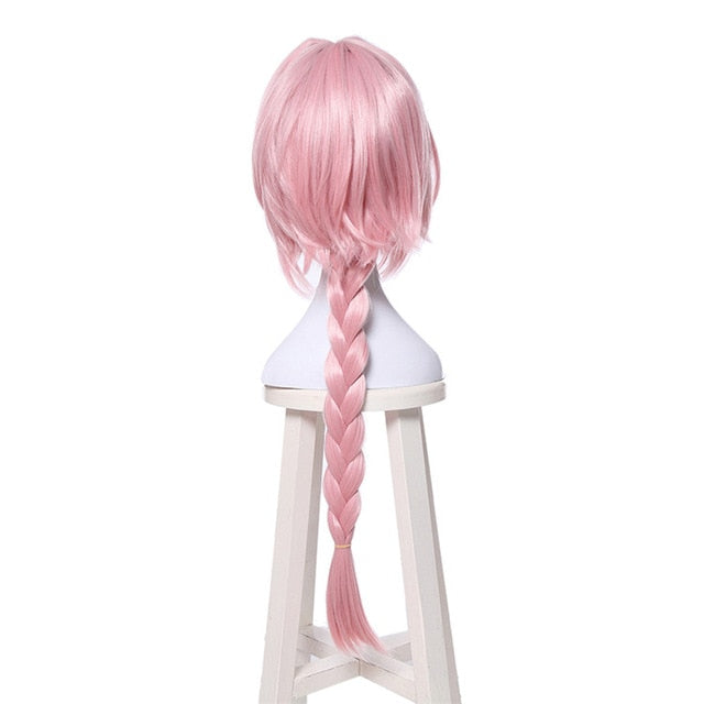 New Arrival Game Fate Apocryph Astolfo Cosplay Wigs Long Pink Heat Resistant Synthetic Hair Halloween Cosplay Wig-2