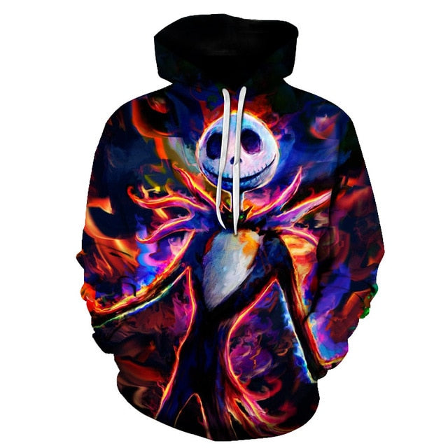 Men Women shirt/Hoodies/Tees Outerwear Halloween Gift Nightmare Before Christmas Jack 3D Print Female/male Hoody Sweatshirt-8