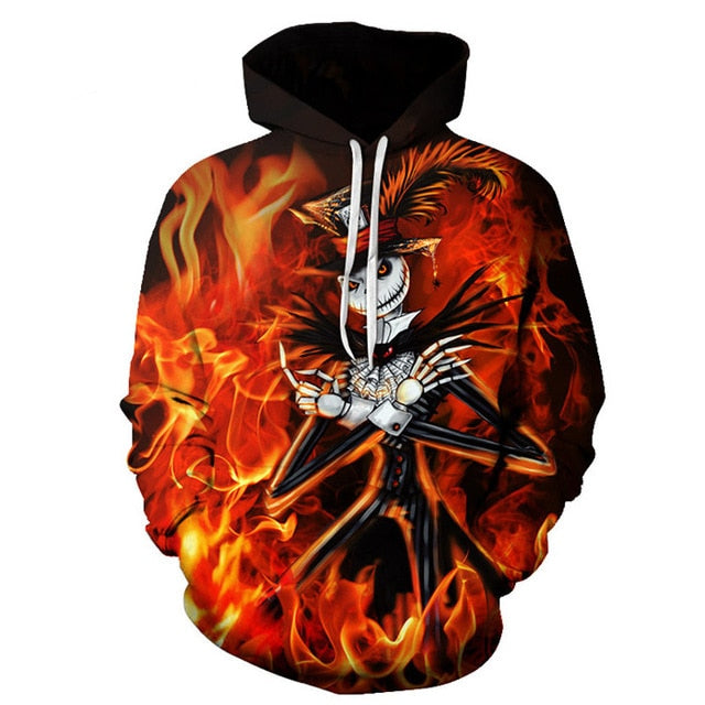 Men Women shirt/Hoodies/Tees Outerwear Halloween Gift Nightmare Before Christmas Jack 3D Print Female/male Hoody Sweatshirt-7