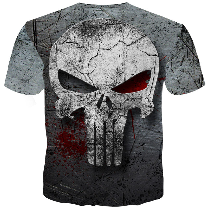 3d Skull T Shirt Men 3d Full Print Tees Shirt Homme Punisher 3d T Shirt Fitness Compression Men T Shirt Plus Size-4