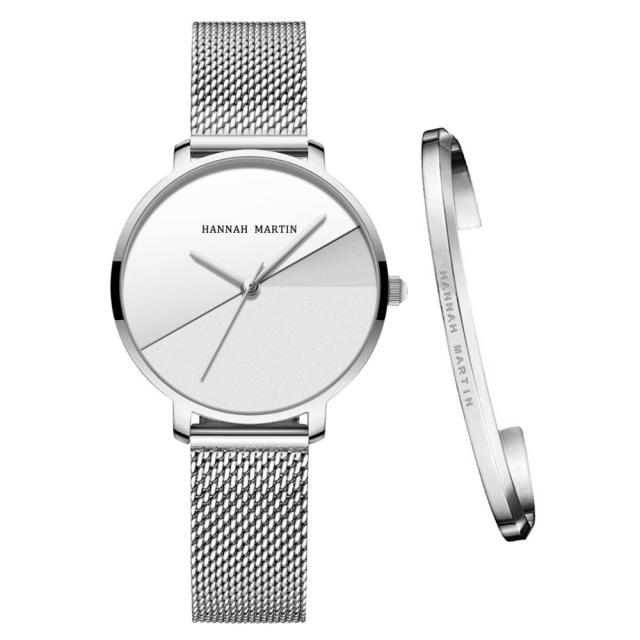 Women Watches Top Brand Luxury Japan Quartz Movement Stainless Steel Personality Splice Dial Wristwatches-5