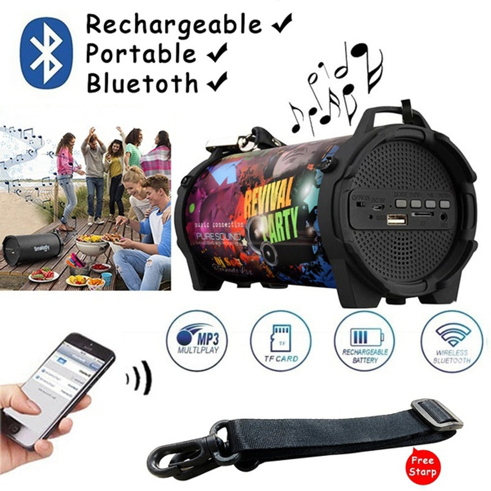 Outdoor Portable Subwoofer Column Bluetooth Speaker -15