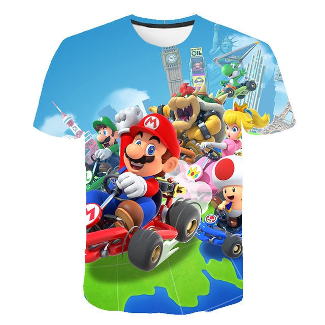 Men t-shirt Mario in love tshirt Women t shirt-9