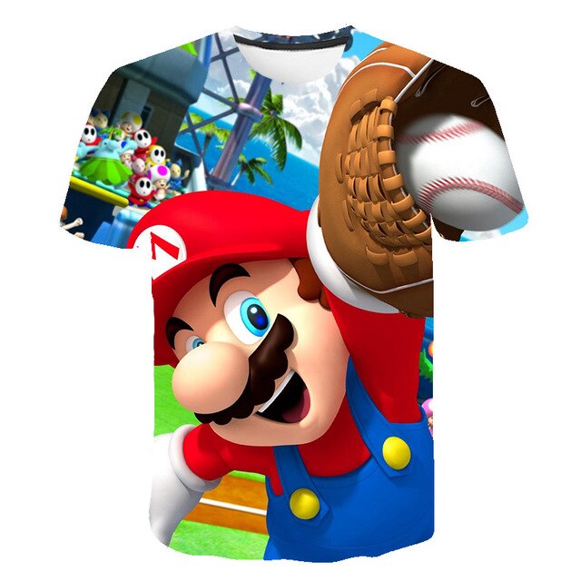 Men t-shirt Mario in love tshirt Women t shirt-8