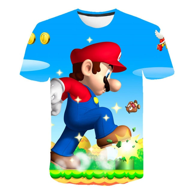 Men t-shirt Mario in love tshirt Women t shirt-7