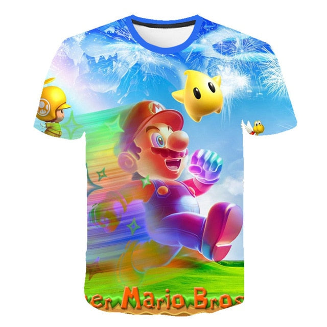 Men t-shirt Mario in love tshirt Women t shirt-5