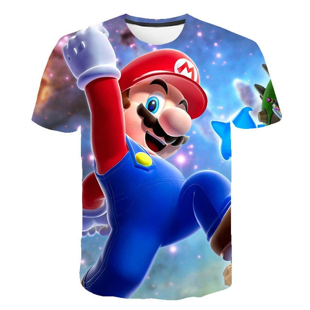 Men t-shirt Mario in love tshirt Women t shirt-6