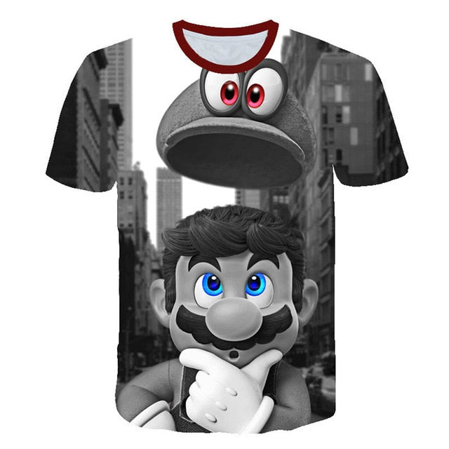 Men t-shirt Mario in love tshirt Women t shirt-11