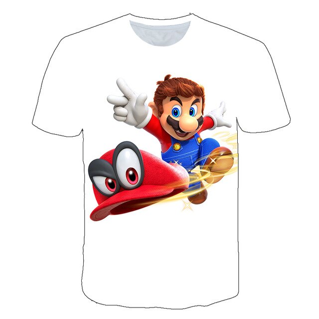 Men t-shirt Mario in love tshirt Women t shirt-4