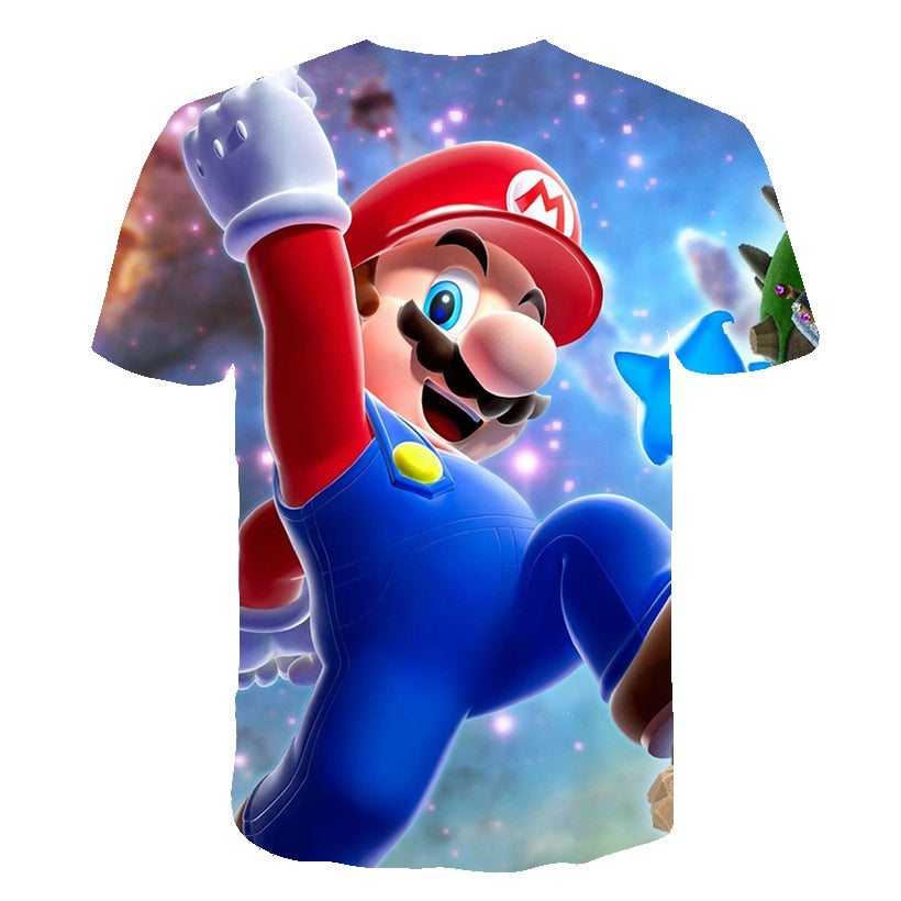 Men t-shirt Mario in love tshirt Women t shirt-3