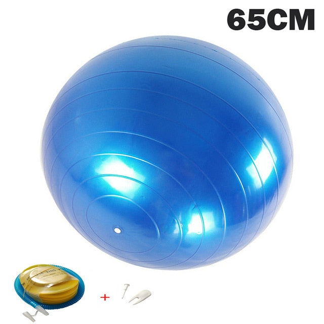 Yoga Balls Pilates Fitness Gym Balance Fitball Exercise Workout Ball 55/65/75/85CM with pump-12