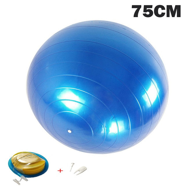 Yoga Balls Pilates Fitness Gym Balance Fitball Exercise Workout Ball 55/65/75/85CM with pump-11