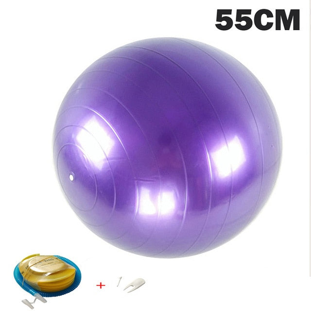 Yoga Balls Pilates Fitness Gym Balance Fitball Exercise Workout Ball 55/65/75/85CM with pump-13