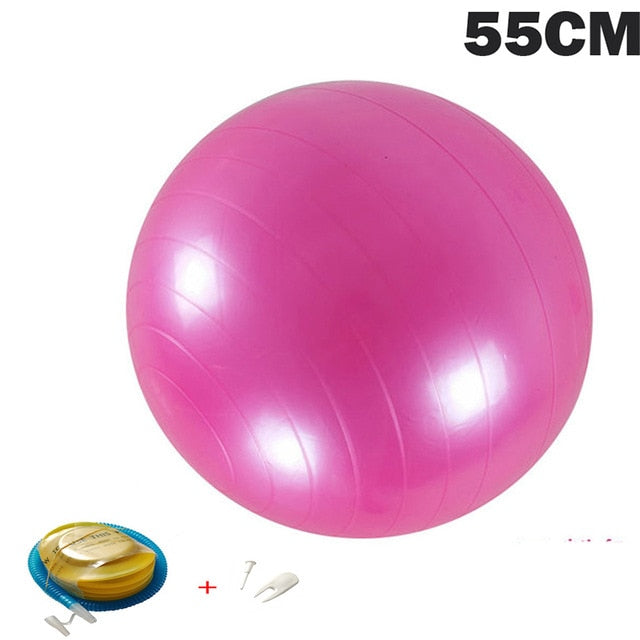 Yoga Balls Pilates Fitness Gym Balance Fitball Exercise Workout Ball 55/65/75/85CM with pump-3