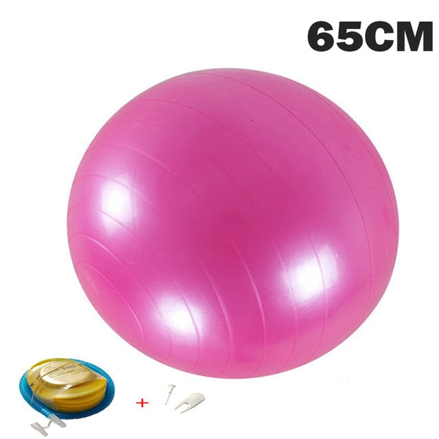 Yoga Balls Pilates Fitness Gym Balance Fitball Exercise Workout Ball 55/65/75/85CM with pump-16