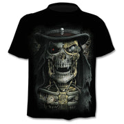 Skull graphic T-shirt horror men's T-shirt 3D fashion tops summer T-shirt men's O-neck shirt boy clothing plus size streetwear-2