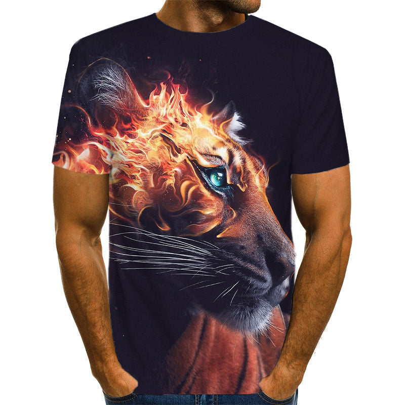 Snow Tiger T Shirt Men -4