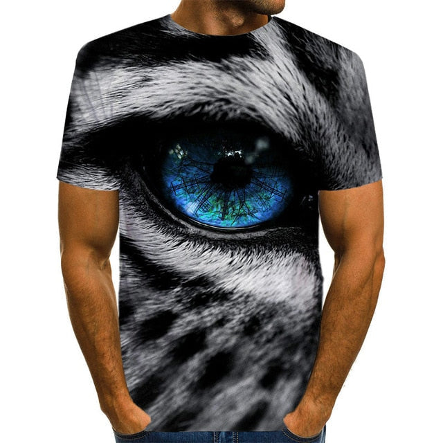 Snow Tiger T Shirt Men -10