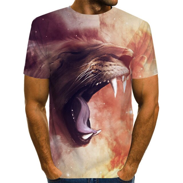 Snow Tiger T Shirt Men -11