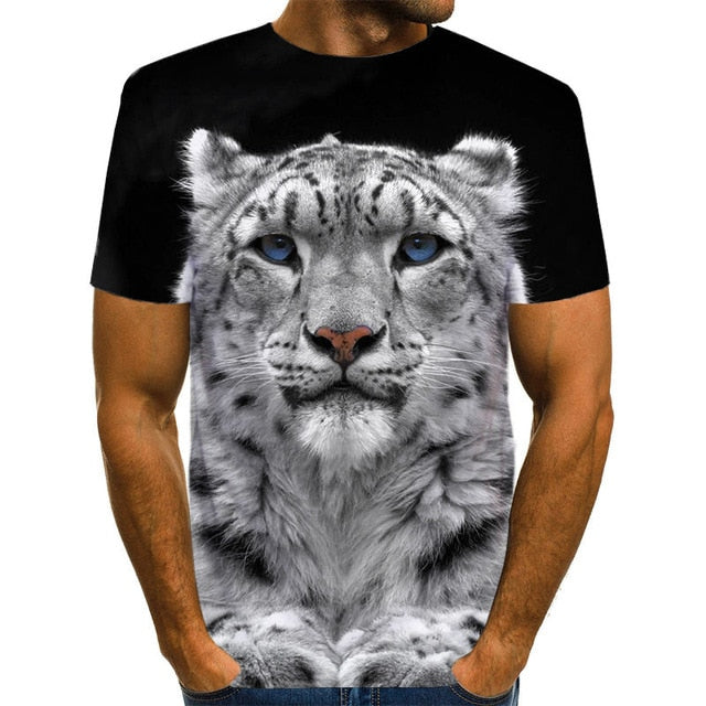 Snow Tiger T Shirt Men -29