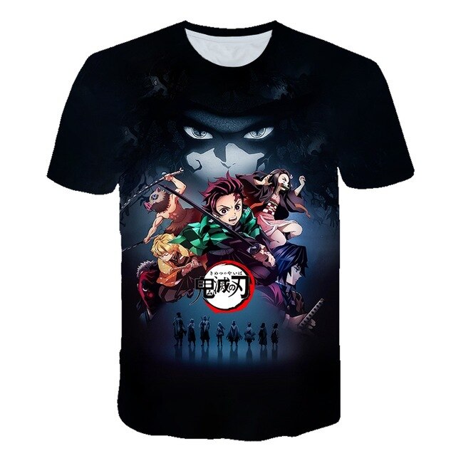 0 Ghost Blade 3D T-Shirt Men funny t shirts Fashion Hip Hop Women Demon Slayer Summer child Print Streetwear T-Shirt tops-6