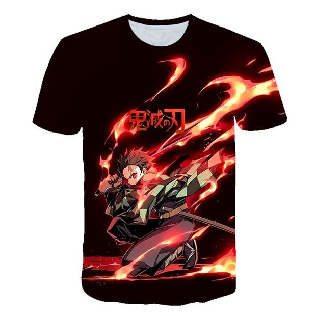 0 Ghost Blade 3D T-Shirt Men funny t shirts Fashion Hip Hop Women Demon Slayer Summer child Print Streetwear T-Shirt tops-16