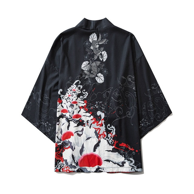 Japanese Thin Kimono Streetwear-8