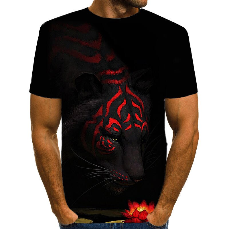 Snow Tiger T Shirt Men -37