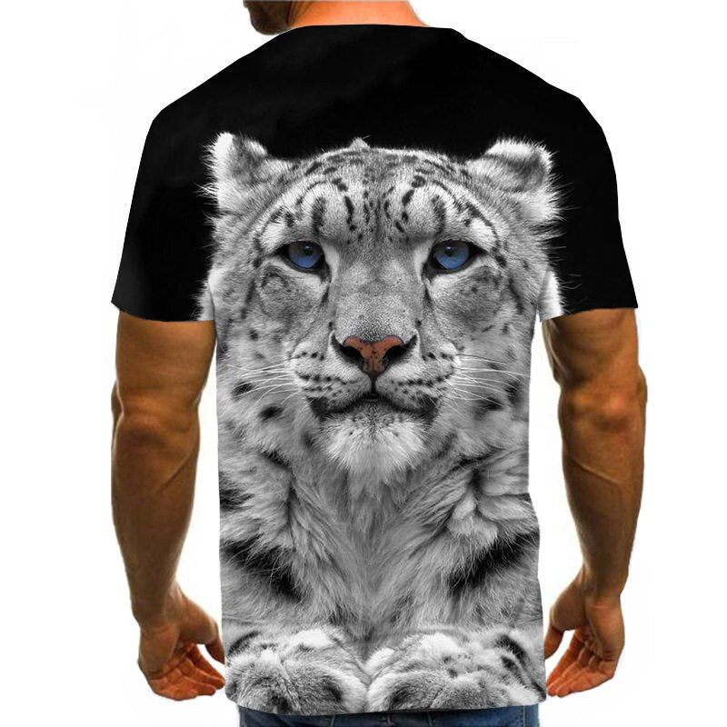 Snow Tiger T Shirt Men -48