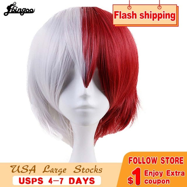 My Hero Academia OCHACO URARAKA Auburn Brown Short Straight Bob Synthetic Cosplay Wig Role Play Halloween Costume парик-19