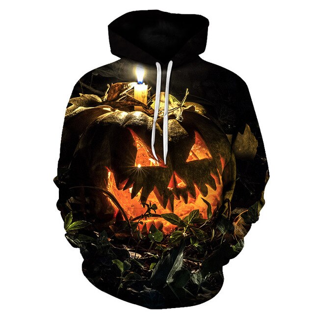 Male Sweatshirt Pumpkin King Jack Skellington Evil Smile Pattern Spring Men Hoodies Cool Streetwear Halloween Party-14