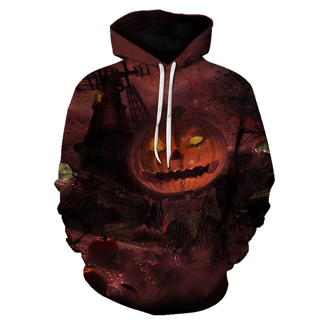 Male Sweatshirt Pumpkin King Jack Skellington Evil Smile Pattern Spring Men Hoodies Cool Streetwear Halloween Party-15