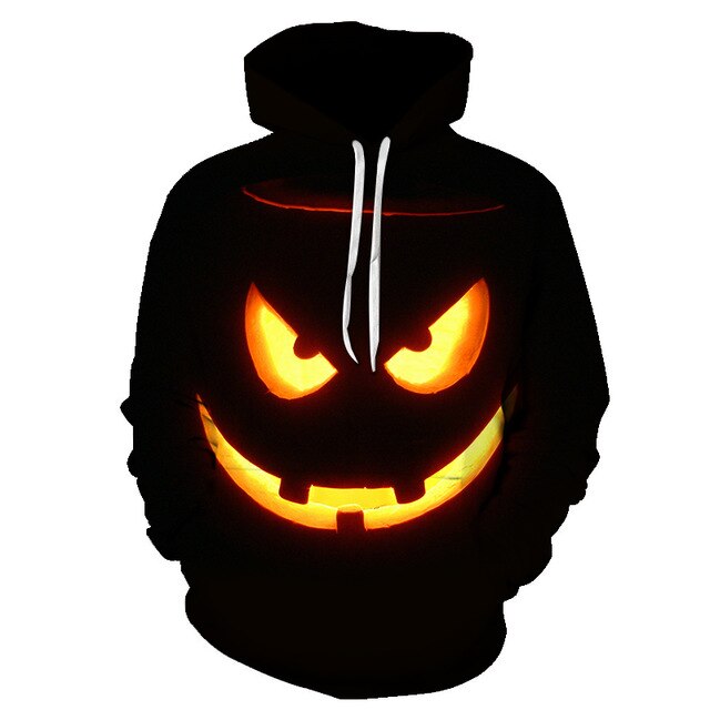 Male Sweatshirt Pumpkin King Jack Skellington Evil Smile Pattern Spring Men Hoodies Cool Streetwear Halloween Party-16