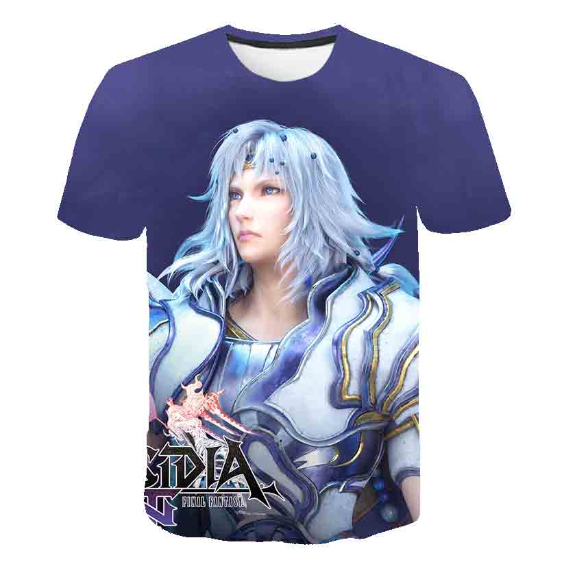 Japanese Game Final Fantasy Anime 3D T Shirt Men/Women Harajuku T-shirt -1